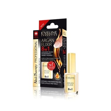 Eveline Argan Elixir 8 in 1 Intensely Regenerating Oil for Cuticles Nails