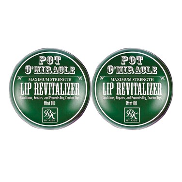 Ruby Kisses Pot O Miracle Maximum Strength Mint Oil Lip Revitalizer 2 Pack