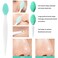 Finrray Silicone Lip Brush Set 2pcs Doublesided Lip Scrubber Balm Applicator Tools