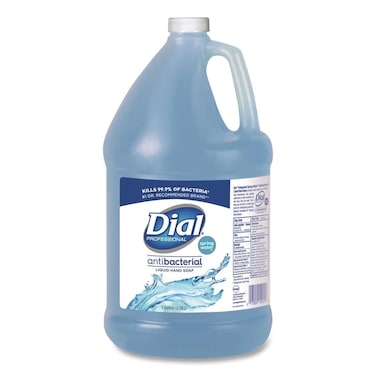 Dial 15926EA Antibacterial Liquid Hand Soap Spring Water Scent 1 gal Bottle