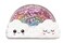 iscream Happiest Rainbow Strawberry Scented Solid Lip Gloss in Glitter Case
