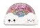 iscream Happiest Rainbow Strawberry Scented Solid Lip Gloss in Glitter Case