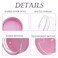 ZEJIA 5Gram Cosmetic Containers 100pcs Tiny Makeup Sample Jaws with Pink lids