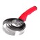 BOTH WINNERS Reversible Stainless Steel Curry Comb with Soft Touch Grip (Red