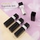 Allwon 10Pcs Black Empty Lipstick Tubes DIY Lip Balm Container Rectangle Tube