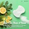 Spongeables Pedi Scrub Foot Exfoliating 5 Wash Sponge Citron Eucalyptus 6 Count