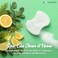 Spongeables Pedi Scrub Foot Exfoliating 5 Wash Sponge Citron Eucalyptus 6 Count