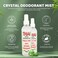 Thai Deodorant Stone Crystal Mist Natural Deodorant Spray 8 oz Bundle Pack of 2