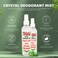 Thai Deodorant Stone Crystal Mist Natural Deodorant Spray 8 oz Bundle Pack of 2
