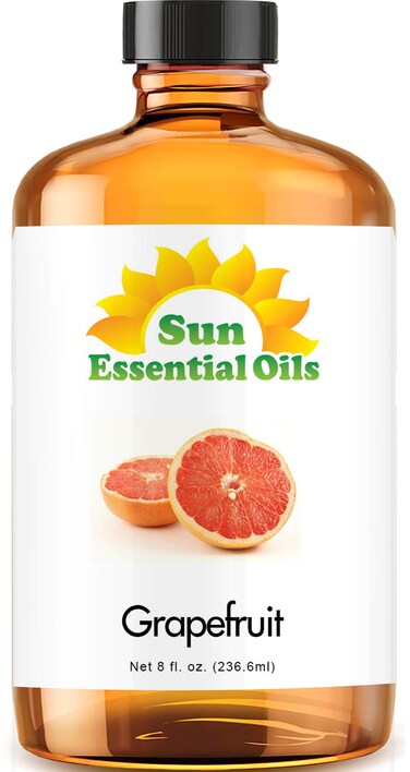 Sun Essential Oils 8oz Grapefruit Essential Oil Aromatherapy Grapefruit Oil Bulk