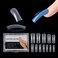 NMKL38 120Pcs Dual Forms Full Cover Nail Tips Upper Arched Extension Mold Mold B