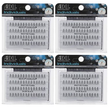 Ardell False Eyelashes Short Black DIY Lash Clusters Eyelash Extension Kit 4 Pack
