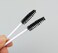 Yueton Pack of 100 Disposable Eyelash Brushes Wands Mascara Applicator WhiteBlack