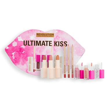 Makeup Revolution Ultimate Kiss Lip Gloss Collection Lipsticks Lip Liners Gift Box