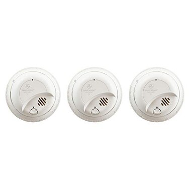 First Alert 9120B SMI100AC Smoke Detector Hardwired Alarm with Battery Backup 3Pack