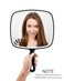 OMIRO Handheld Mirror Extra Large Hand Mirror with Handle Square Black 124 L x 91 W