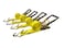 MJM Cargo Ratchet Tie Down Straps 2 in x 15 ft 5000 lb Breaking Strength JHook 4Pack
