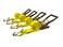 MJM Cargo Ratchet Tie Down Straps 2 in x 15 ft 5000 lb Breaking Strength JHook 4Pack