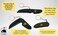 G.B.S GENTS Mustache and Beard Styling Comb pocket sized Keychain Folding Beard Comb 3 Pack