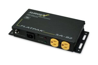SurgeX SA82 Flatpak Surge Protector for Flat Panel TVs Digital Displays and Projectors