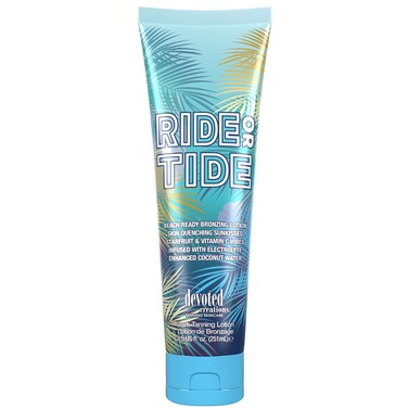 Devoted Creations Ride or Tide Beach Ready Bronzing Lotion with Enhanced Coconut Water