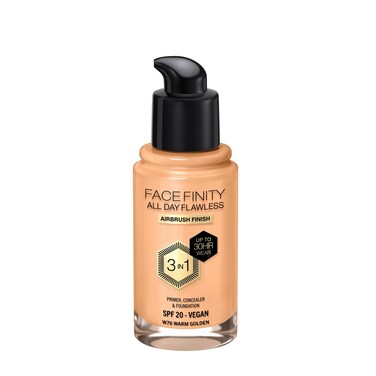 Max Factor Facefinity 3in1 All Day Flawless Liquid Foundation SPF 2076 Warm Golden 30 ml