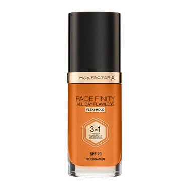 Max Factor Facefinity 3-in-1 All Day Flawless Liquid Foundation, SPF 20-110 Espresso, 30 ml