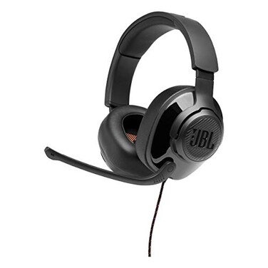 JBL Quantum 300 Wired OverEar Gaming Headphones with JBL Quantum Engine Software Black Large