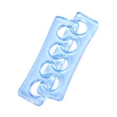 Rolabling Toe Separators Flexible Soft Silicone Finger Toe Spacers for Nail Polish Pedicure Tools Blue