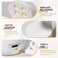 GAOY Mini UV Light for Gel Nails Small Curing Light Eggshell LED Nail Lamp Fast Curing White