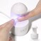 GAOY Mini UV Light for Gel Nails Small Curing Light Eggshell LED Nail Lamp Fast Curing White