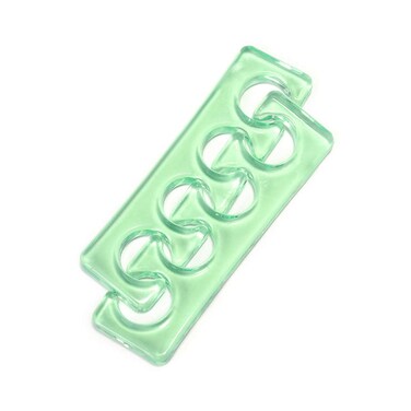 Rolabling Toe Separators Flexible Soft Silicone Finger Toe Spacers for Nail Polish Pedicure Tools Green