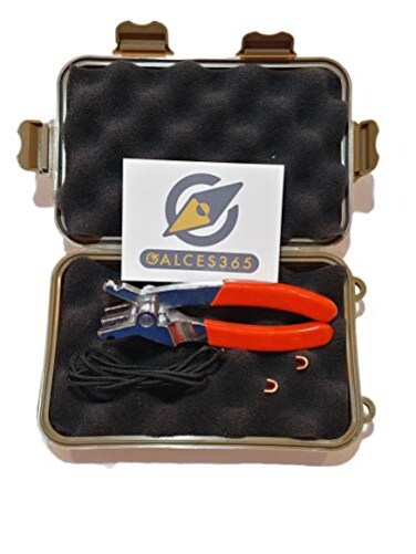 Calcies365 Calces365 Archery D Loop Plier with Case 2 feet Dloop String 2 Nock Points and Decal