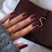 KXAMELIE Burgundy Coffin Nails Long Press On Acrylic Reusable 24 Pack Natural Thick False Nails