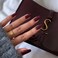 KXAMELIE Burgundy Coffin Nails Long Press On Acrylic Reusable 24 Pack Natural Thick False Nails