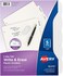 Avery Big Tab Write Erase Durable Plastic Dividers for 3 Ring Binders 5Tab Set White 1 Set 16370