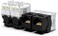 AMPCOM CAT6 Keystone Jack ToolLess RJ45 UTP No PunchDown Tool Required Module Coupler 12Pack Black