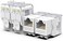 AMPCOM CAT6 Keystone Jack ToolLess RJ45 UTP No PunchDown Tool Required Module Coupler 12Pack White