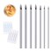 DJCIW 14PCS Mixed Size Body Piercing Needles Sterile Disposable Stainless Steel Sharp Point Silver