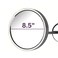 Jerdon Wall Mount Chrome Finish Makeup Mirror 5X Magnification 85 Diameter Extends 115 Model JD13C