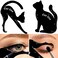 TailaiMei Eyeliner Stencils Soft Silicone Material Smoky Eyeshadow Applicators Guide Template Tool