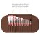Bdellium Tools Professional Makeup Brush Pink Bambu Series Deluxe 22pc Brush Set with RollUp Pouch