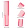 Patelai 6 Pieces Clipper Barber Comb Professional Flat Top Combs for Stylists and BarbersBlack Pink