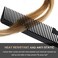 Patelai 6 Pieces Clipper Barber Comb Professional Flat Top Combs for Stylists and BarbersBlack Pink