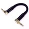CNCESS CESS067 Short 35mm Audio Shielded Patch Cable for Stacking DAP and Amplifier RightAngle 3Inch