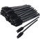 myaokue-up 100 Pack Mascara Wand Eyelash Brush Disposable Eye Lash Applicator Makeup Tool Kit BlackHandle100pcs