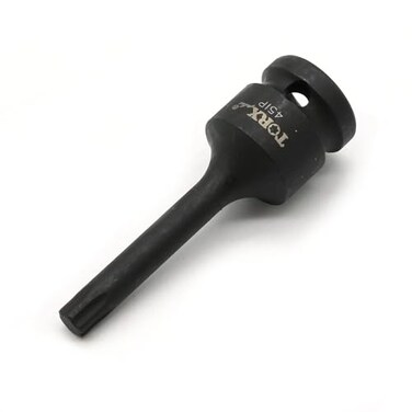 TEMO IP45 3 Inch Long Black Impact Torx Plus 6 Point Socket Bit 12 Inch Square Drive Auto Repair Tool