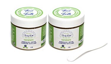 Lucky Teeth Organic Toothpaste-All Natural, Remineralizes and Fortifies Teeth and Gums. (2 oz 2 Pack