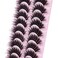 FANXITON False Eyelashes Fluffy Mink Lashes 20 mm Cat Eye Lashes Long 5D Wispy Dramatic 10 Pairs Pack