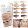 Hilareco PHOERA Foundation Primer Set Kabuki Brushes Sponge Full Coverage Powder 2 Pcs 104 Buff Beige 105 Sand